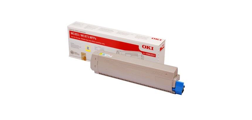 Oki - Toner - Giallo - MC853/873 - 45862837 - 7.300 pag