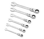 Clé mixte à cliquet à tête indexable - jeu de 6 pièces