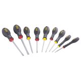 Tournevis d'électricien + mécanicien + Phillips + testeur - 10 pièces - Fatmax