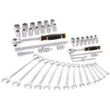 Coffret de douilles 1/4 + 1/2 + clés mixtes - jeu de 50 pièces STANLEY® FATMAX®
