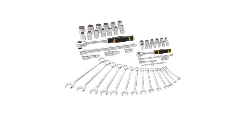 Coffret de douilles 1/4 + 1/2 + clés mixtes - jeu de 50 pièces STANLEY® FATMAX®