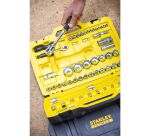 Coffret de douilles 1/4 + 1/2 + clés mixtes - jeu de 50 pièces STANLEY® FATMAX®