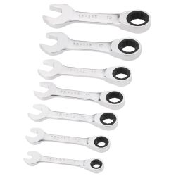 Clés mixtes courtes à cliquet - jeu de 7 pièces - Fatmax
