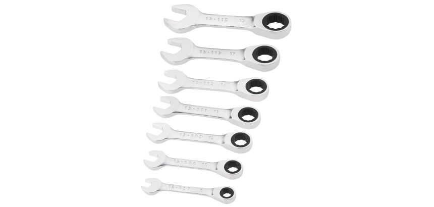 Clés mixtes courtes à cliquet - jeu de 7 pièces - Fatmax