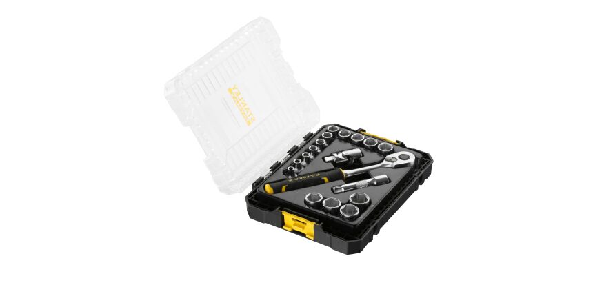 Coffret de douilles Stakbox M - 3/8" - jeu de 18 pièces - Fatmax