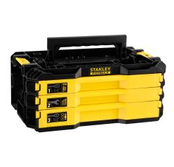 Boite 3 tiroirs outillée STANLEY Pro-Stack™ - 126 pièces