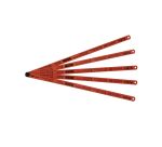 Lames de scie à métaux - carte de 5 lames rubis HSS molybdène 8-10-12 dents