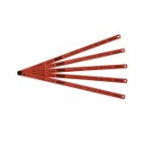 Lames de scie à métaux - carte de 5 lames rubis HSS molybdène 8-10-12 dents