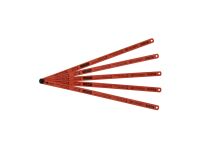 Lames de scie à métaux - carte de 5 lames rubis HSS molybdène 8-10-12 dents