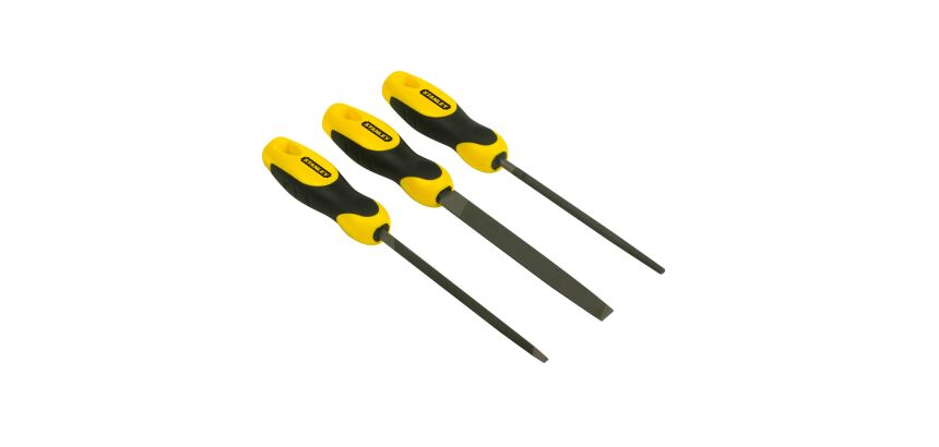 Limes bâtardes 150 mm - jeu de 3 pièces