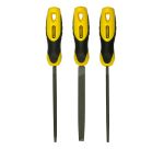 Limes bâtardes 150 mm - jeu de 3 pièces