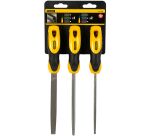 Limes bâtardes 150 mm - jeu de 3 pièces