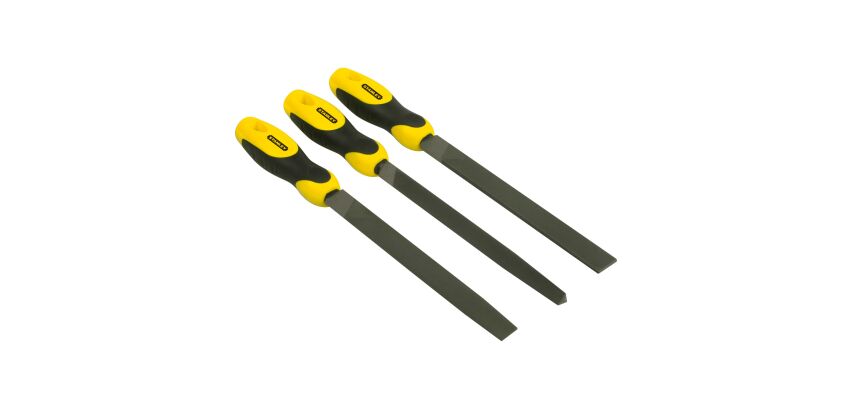 Limes mi-douces 200 mm - jeu de 3 pièces