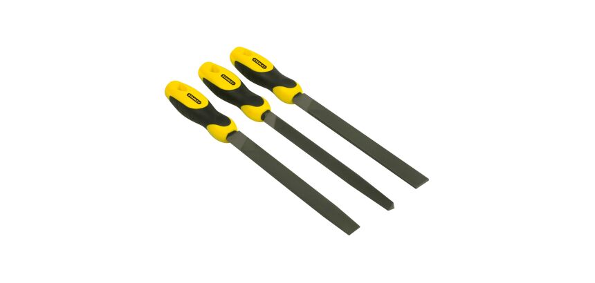 Limes mi-douces 200 mm - jeu de 3 pièces