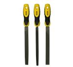 Limes mi-douces 200 mm - jeu de 3 pièces