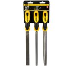 Limes mi-douces 200 mm - jeu de 3 pièces