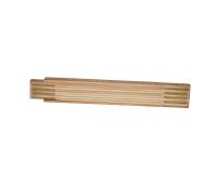 Double mètre pliant STANLEY en bois naturel - 2 m x 15 mm
