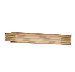 Double mètre pliant STANLEY en bois naturel - 2 m x 15 mm