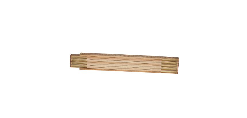 Double mètre pliant STANLEY en bois naturel - 2 m x 15 mm
