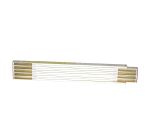 Mesure pliante 2 m x 17 mm bois blanc-jaune