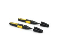 Marqueurs noirs pointe large biseautée - carte de 2 pièces - Fatmax