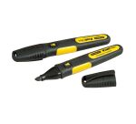 Marqueurs noirs pointe large biseautée - carte de 2 pièces - Fatmax