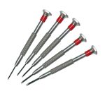 Tournevis de précision STANLEY  tête plate -  pochette 5 pièces