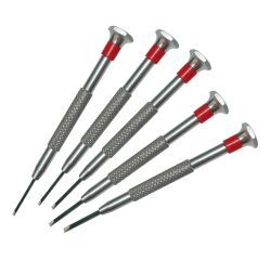 Tournevis de précision STANLEY  tête plate -  pochette 5 pièces