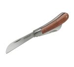 Couteau d'électricien à 2 lames - manche bois
