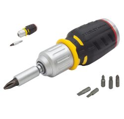 Baby tournevis porte-embouts boule à cliquet + râtelier