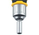 Baby tournevis porte-embouts boule à cliquet + râtelier