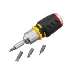 Baby tournevis porte-embouts boule à cliquet + râtelier