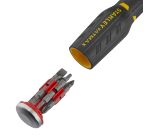 Tournevis porte-embouts à cliquet + 12 embouts