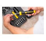 Tournevis porte-embouts à cliquet poignée revolver - coffret 40 pièces