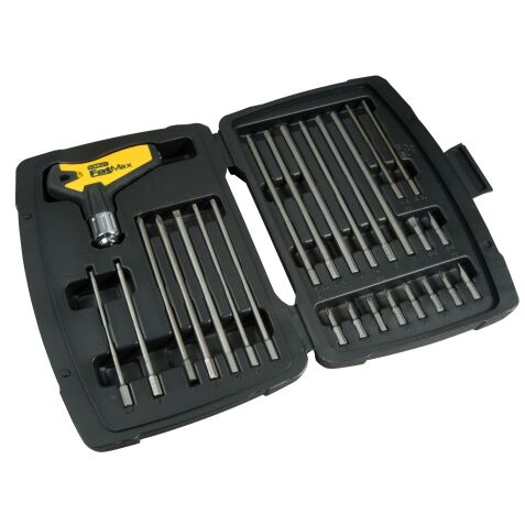 Jeu de clés à cliquet manche T - STANLEY Fatmax - 27 pièces