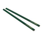 Crayon de maçon 30 cm corps vert - carte de 2 pièces