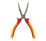 Pince à becs 1/2 ronds longs coudés 200 mm isolée 1000 V