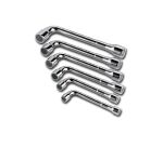 Clé à pipe débouchée 6 x 12 pans - jeu de 6 pièces