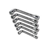 Clé à pipe débouchée 6 x 12 pans - jeu de 6 pièces