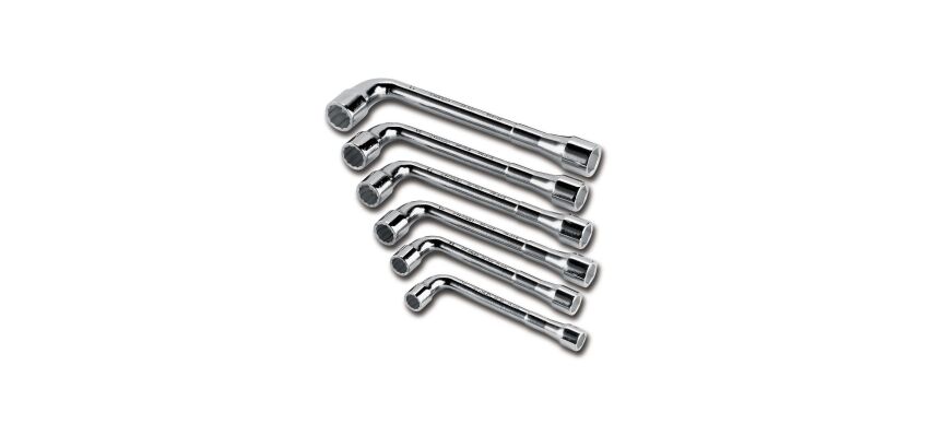 Clé à pipe débouchée 6 x 12 pans - jeu de 6 pièces