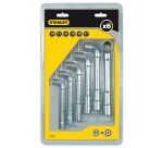 Clé à pipe débouchée 6 x 12 pans - jeu de 6 pièces