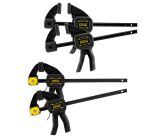 Lot de 4 serre-joints L 300 mm x 2 & M 150 mm x 2