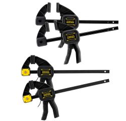 Lot de 4 serre-joints L 300 mm x 2 & M 150 mm x 2