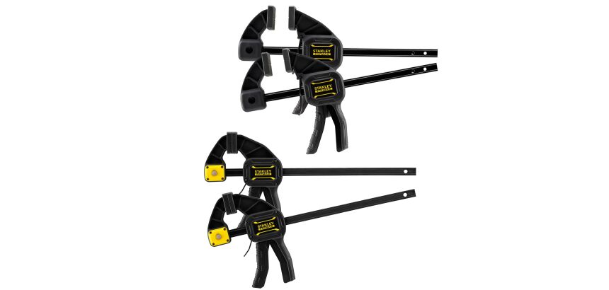 Lot de 4 serre-joints L 300 mm x 2 & M 150 mm x 2