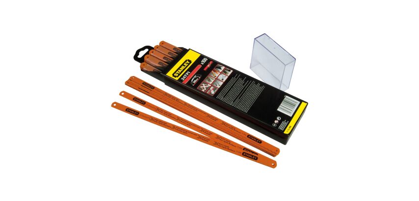 Lames de scie à métaux - boite 100 lames rubis HSS molybdène 10 dents