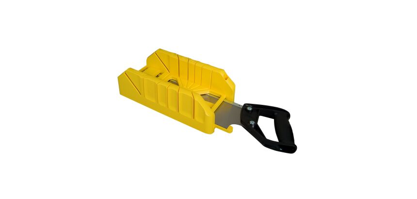 Boite à coupe holster en plastique + scie à dos intégrée