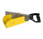 Boite à coupe holster en plastique + scie à dos intégrée