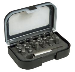 Coffret d'embouts de vissage 1/4P 25 mm - jeu de 19 pièces - gamme pro