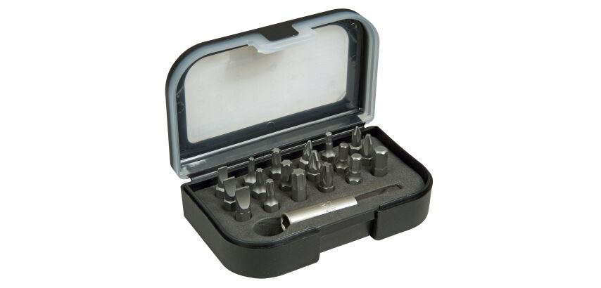 Coffret d'embouts de vissage 1/4P 25 mm - jeu de 19 pièces - gamme pro