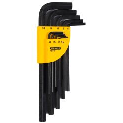 Clé mâle longue - étui de 9 pièces